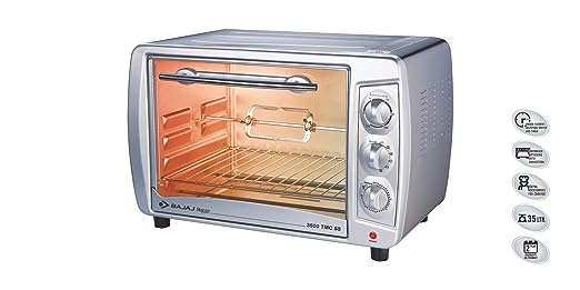 Bajaj 3500 Tmcss Toaster Grill Oven (Silver,35 Liters),2000 Watts Bajaj 3500 Tmcss Toaster Grill Oven (Silver,35 Liters),2000 Watts